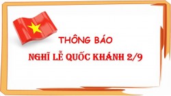 Thông báo lịch nghỉ lễ Quốc Khánh 02/09/2018