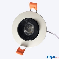 Đèn LED Downlight chỉnh hướng 12W đen mẫu DCC