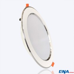 Đèn LED âm trần Downlight 18W mẫu DTF viền Bạc