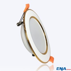 Đèn LED âm trần Downlight 18W mẫu DTF viền Vàng